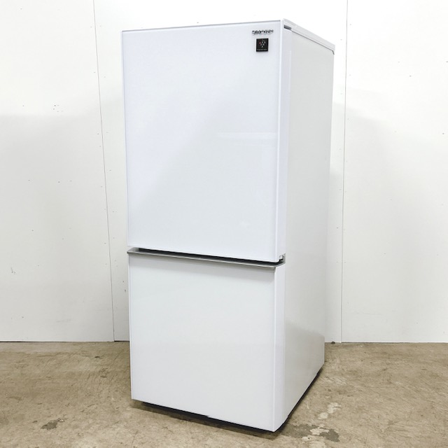 【中古】SHARP/シャープ 2ドア冷凍冷蔵庫 SJ-GD14F-W つけかえどっちもドア 2020年製