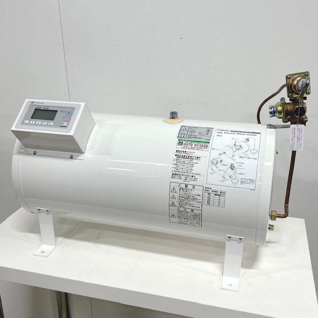 【中古】業務用 日本イトミック 床置き型 電気温水器（丸型） ES-30N3B (3)  単相200V 30L 2021年製
