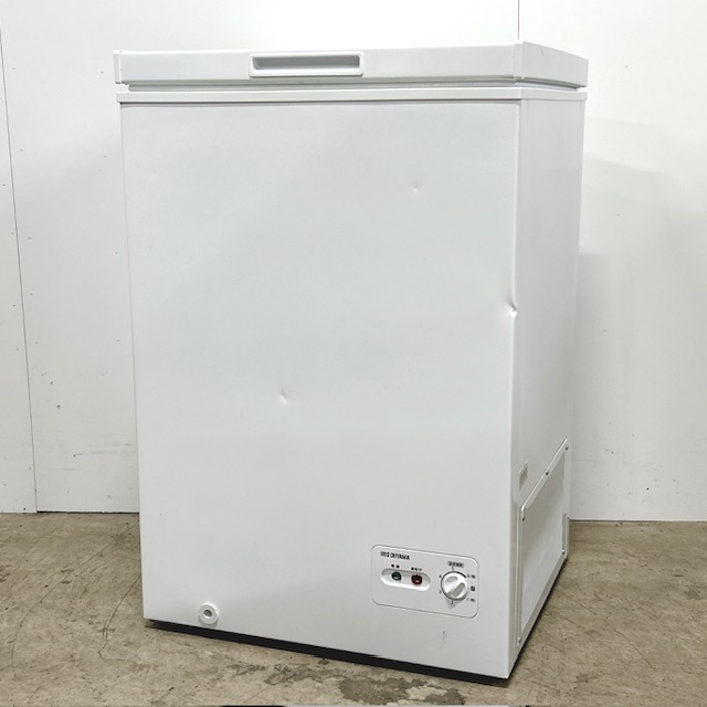 【中古】IRIS OHYAMA/アイリスオーヤマ 小型 家庭用 冷凍庫 PF-A100TD 上開き冷凍庫 100L 2017年製