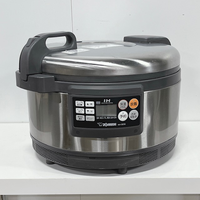【中古】ZOJIRUSHI/象印 マホービン 業務用 IH炊飯ジャー 前炊き 業務用炊飯器 3.6L NH-GE36 単相200V 2021年製