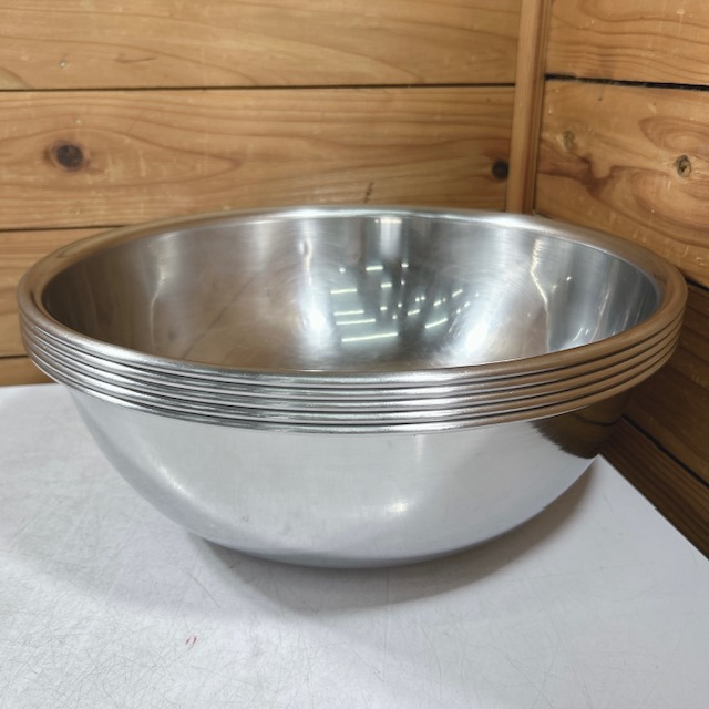 【中古】マルエフ 21-0 ステンレス 調理用ボウル ミキシングボウル 36cm φ385×H135(mm) 調理器具 ボウル 5点セット