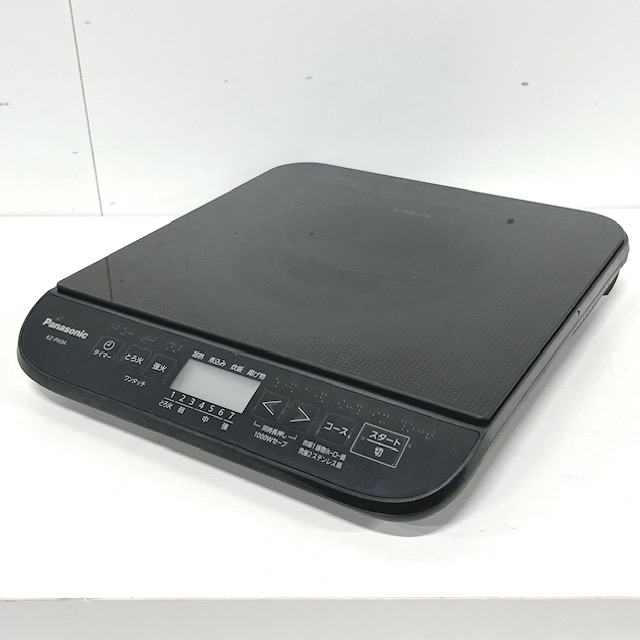 【中古】Panasonic/パナソニック 卓上IH調理器 ブラック IHクッキングヒーター KZ-PH34 2022年製