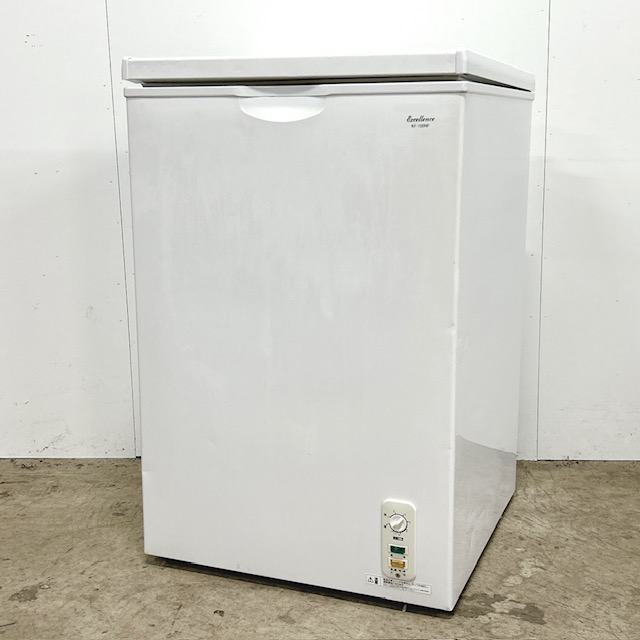 【中古】三ツ星貿易株式会社 業務用 冷凍ストッカー 業務用冷凍庫 excellence エクセレンス  98L 上部スライド扉 KF-100NF 2018年製