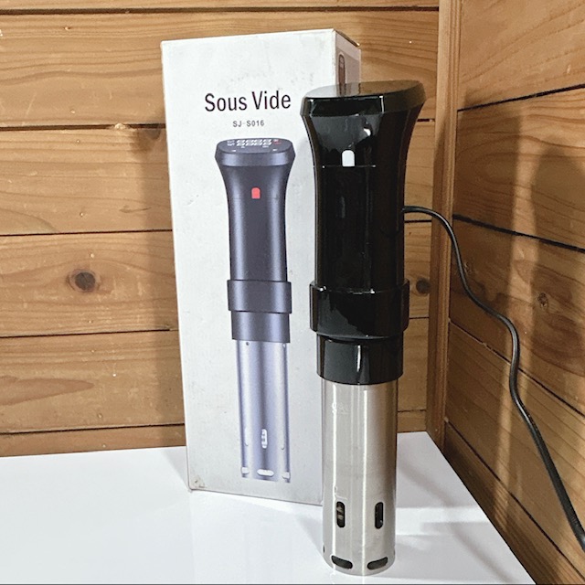 【中古】Sous Vide 低温調理器 1100W タッチパネル式 防水仕様 SJ-S016 ブラック 2018年製