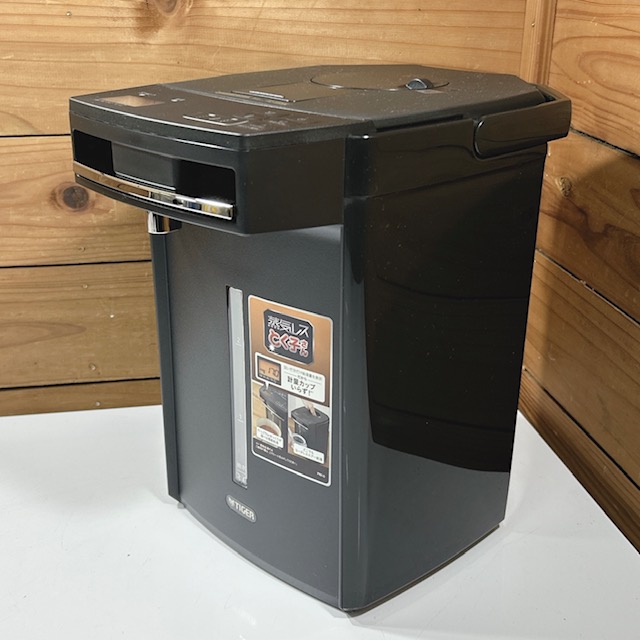 【中古】TIGER/タイガー 蒸気レスVE電気まほうびん とく子さん PIM-G300 BLK 電動ポット 沸騰ポット3.0L 2020年製《在庫数 2》