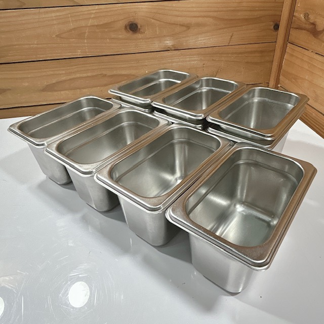 【中古】調理器具 GTS 業務用 18-8 ステンレス ホテルパン 1/9サイズ W110×D76×H105(mm) 10点セット 蓋なし