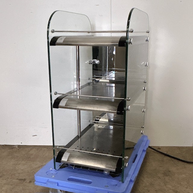 【中古】TAIJI/タイジ 業務用 カップウォーマー シェルフスタイル 強化ガラス仕様 3段式 温度調整可能 DA-300G ※年式不明