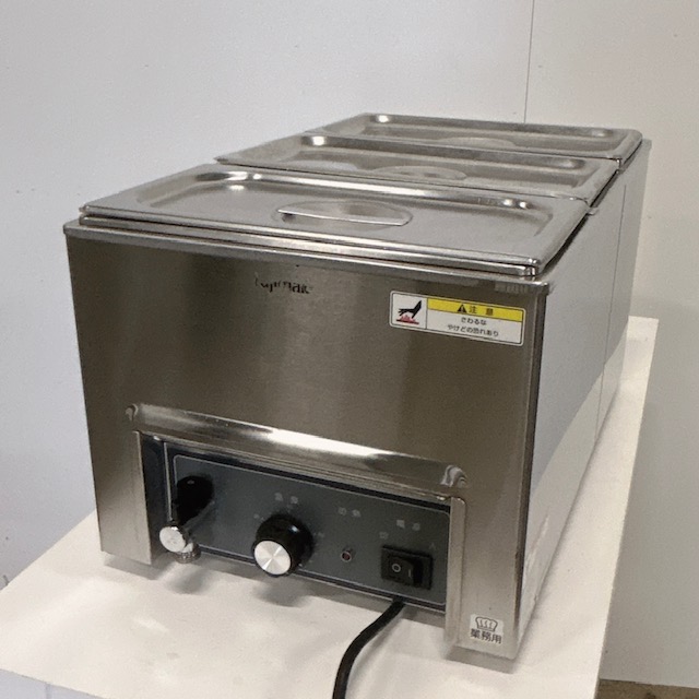 【中古】fujimak/フジマック 業務用 フードウォーマー ディッシュウォーマー 卓上タイプ FFW3454D 1/3ホテルパン 3点付 ※年式不明