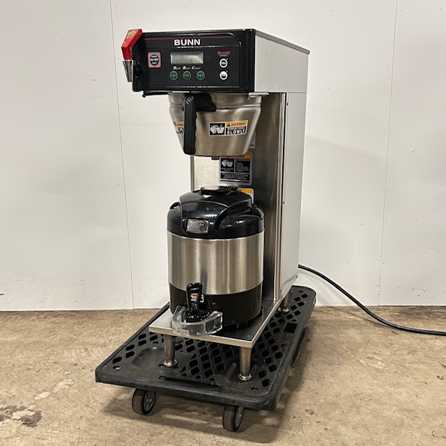 【中古】ラッキーコーヒーマシーン BUNN 業務用コーヒー抽出機 コーヒーブリュワー ポットブルーワー ICBB 水道直結式 2010年製 ※コンテナ蓋破損