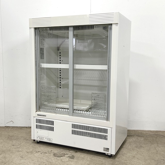 【中古】Panasonic/パナソニック  業務用 箱形 冷蔵ショーケース 箱形ショーケース スライド扉 SMR-M86NB 144L 2018年製
