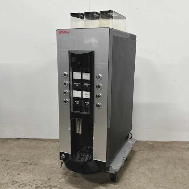 【中古】SANDEN/サンデン・リテールシステム BONMAC 業務用 全自動レギュラーコーヒーマシン RCM-PF2HD-LC 2018年製(コード記載) 鍵付き