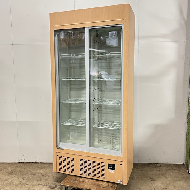 【中古】Panasonic/パナソニック 業務用 リーチイン冷蔵ショーケース 冷蔵ショーケース 木目調 SRM-RV-319SC 2023年製